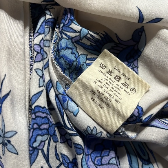 NWT Vintage Spell & the Gypsy Hotel Paradiso Strappy Maxi Dress in Bluebird LG - Picture 11 of 14